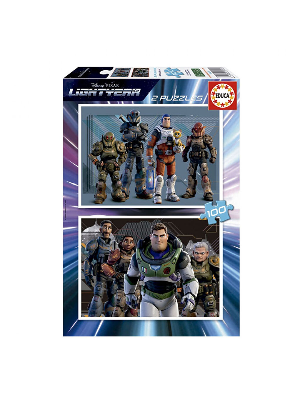 Çocuk Puzzle 2X100 Parça Lightyear 19316