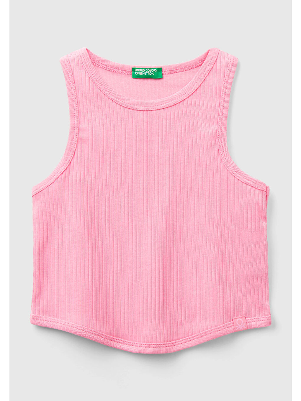 United Colors Of Benetton Pembe Kız Çocuk Pembe Fitilli Crop Atlet