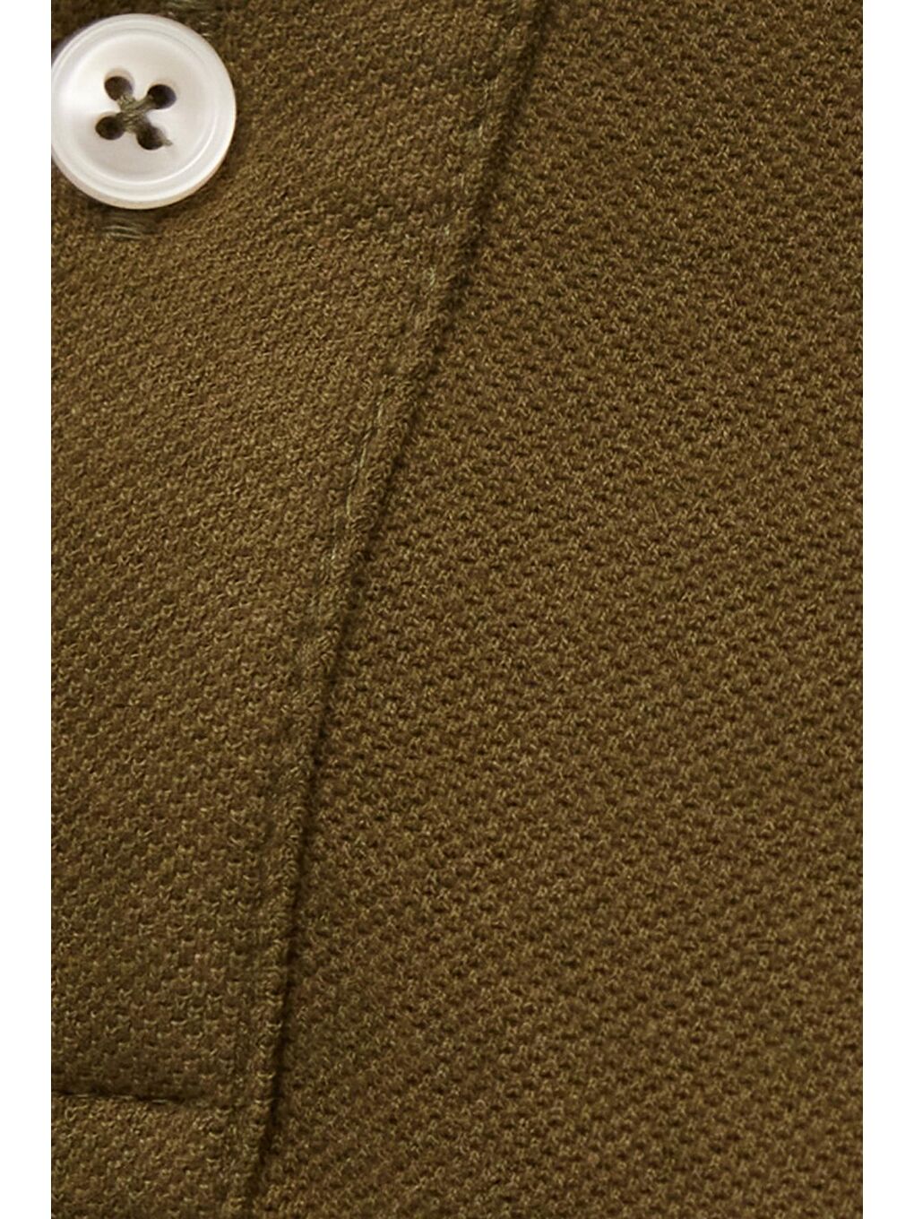 Yeşil Erkek Slim Fit Dar Kesim Pamuklu Yumuşak Dokulu Serin Tutan Kumaş Düz Pike Polo Yaka Tişört-5