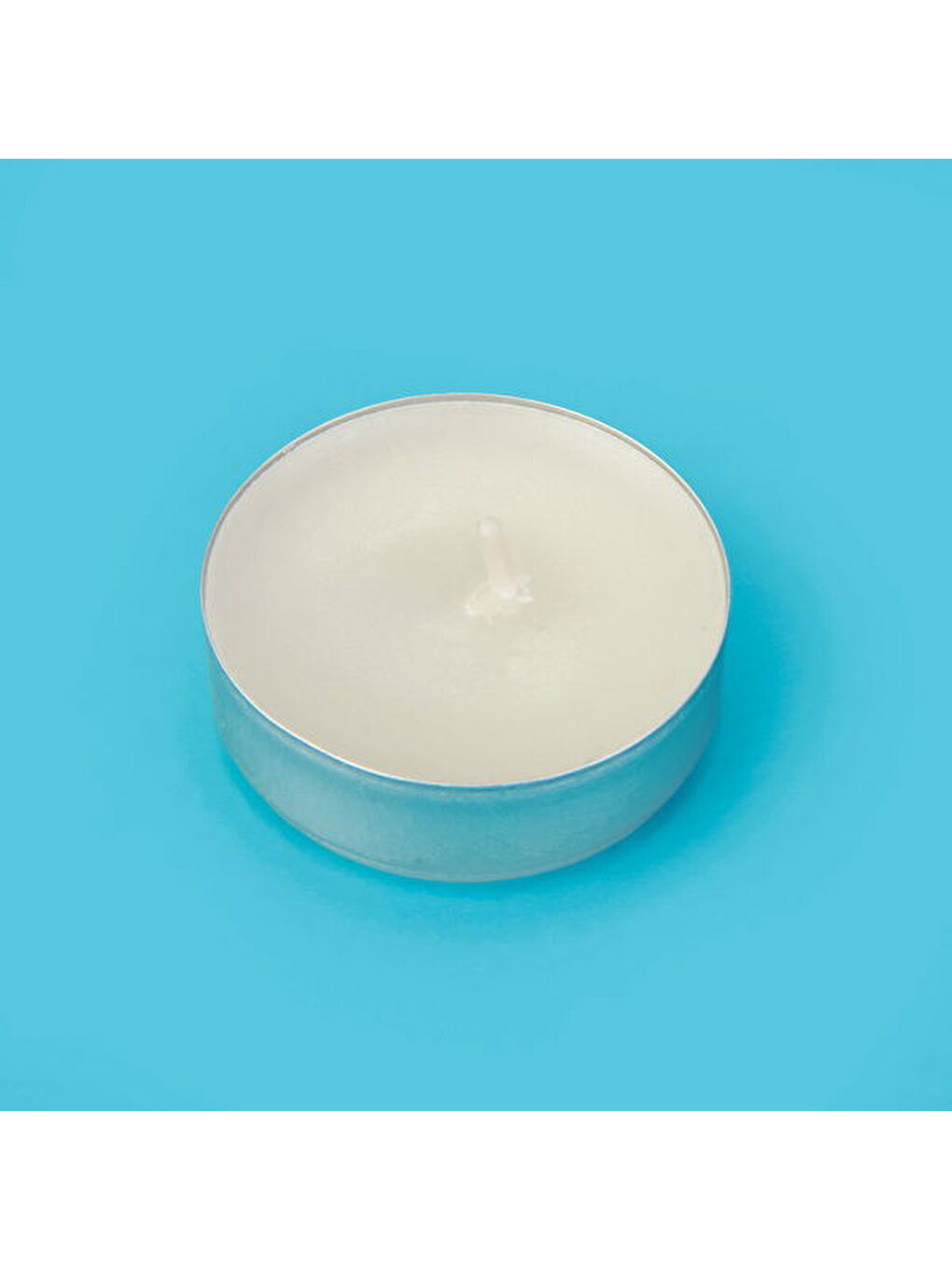 50'li Tealight Mum - Beyaz - 3,8 cm-3