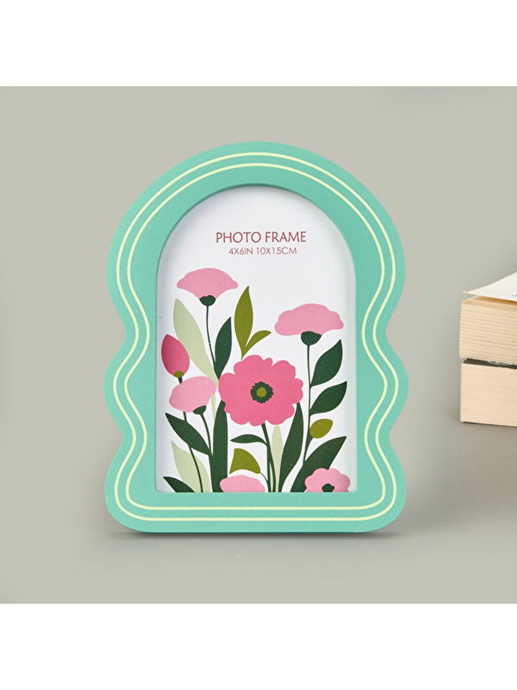 Deco Camelia Fotoğraf Çerçevesi - Yeşil - 10x15 cm-3