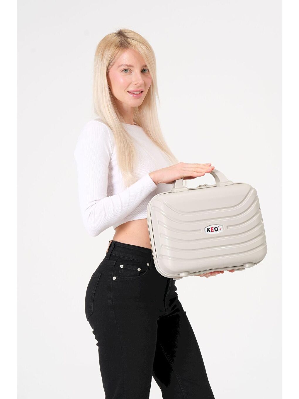 Krem PP Makyaj Çantası-1