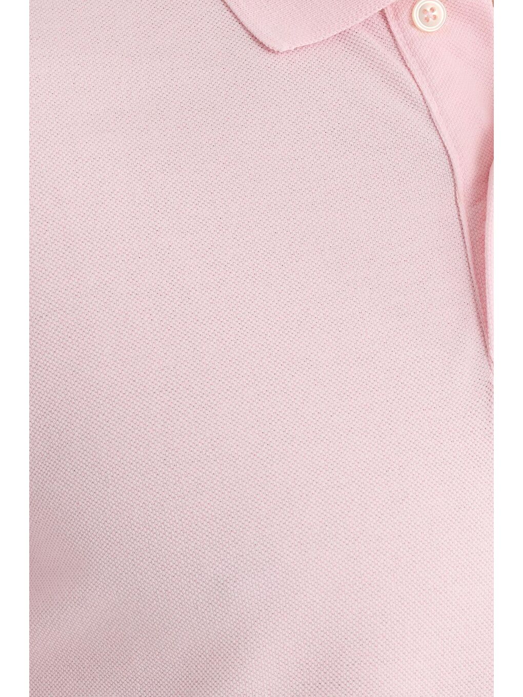 Erkek Slim Fit Dar Kesim Pamuklu Yumuşak Dokulu Serin Tutan Kumaş Düz Pike Pembe Polo Yaka Tişört-5