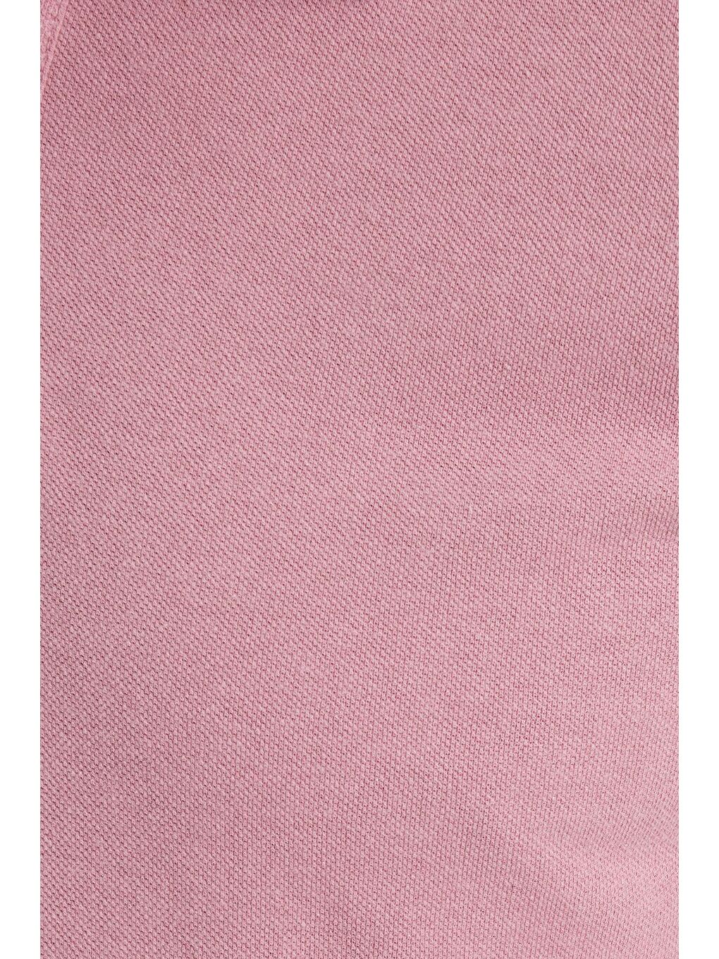 Erkek Slim Fit Dar Kesim Pamuklu Yumuşak Dokulu Serin Tutan Kumaş Düz Pike Lila Polo Yaka Tişört-5