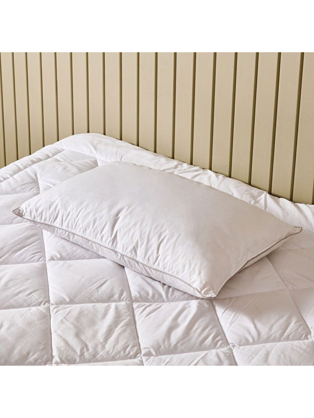 Soft Kaz Tüyü Yastık - Beyaz - 50x70 cm-1