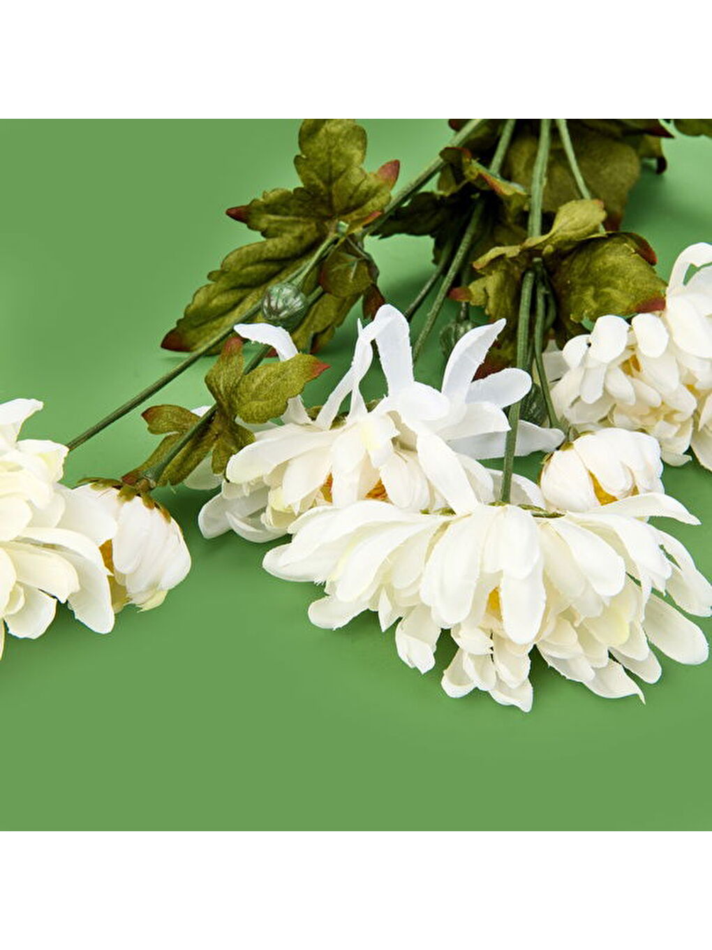 Ekru Deco Krizantem Dal Çiçek - Krem - 84 cm-1