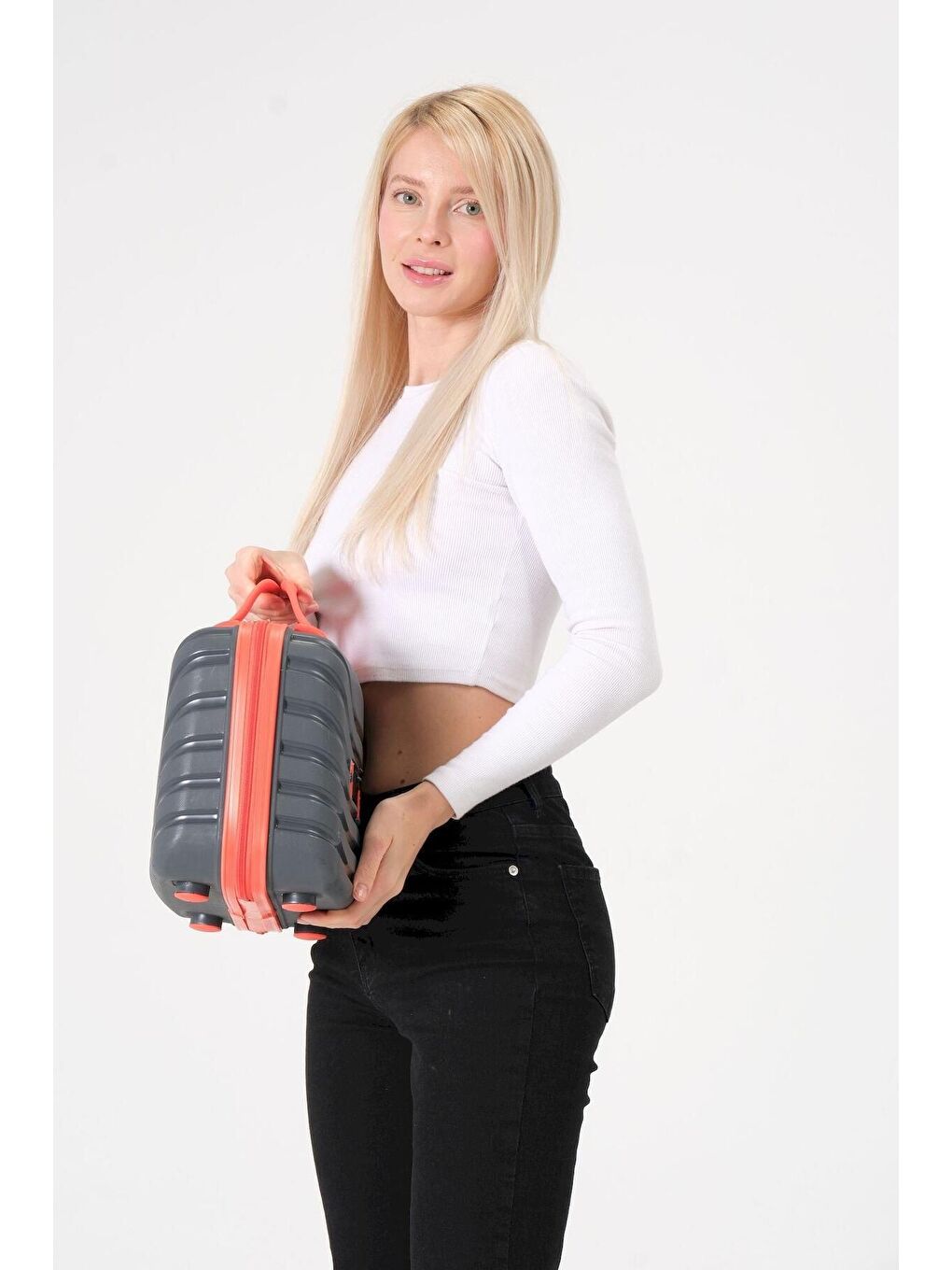 Füme-Turuncu PP Makyaj Çantası-1