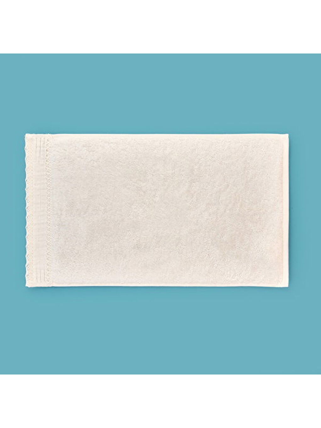 Soft French Cottage Kroşeli El Havlusu - Ekru - 30x50 cm-1