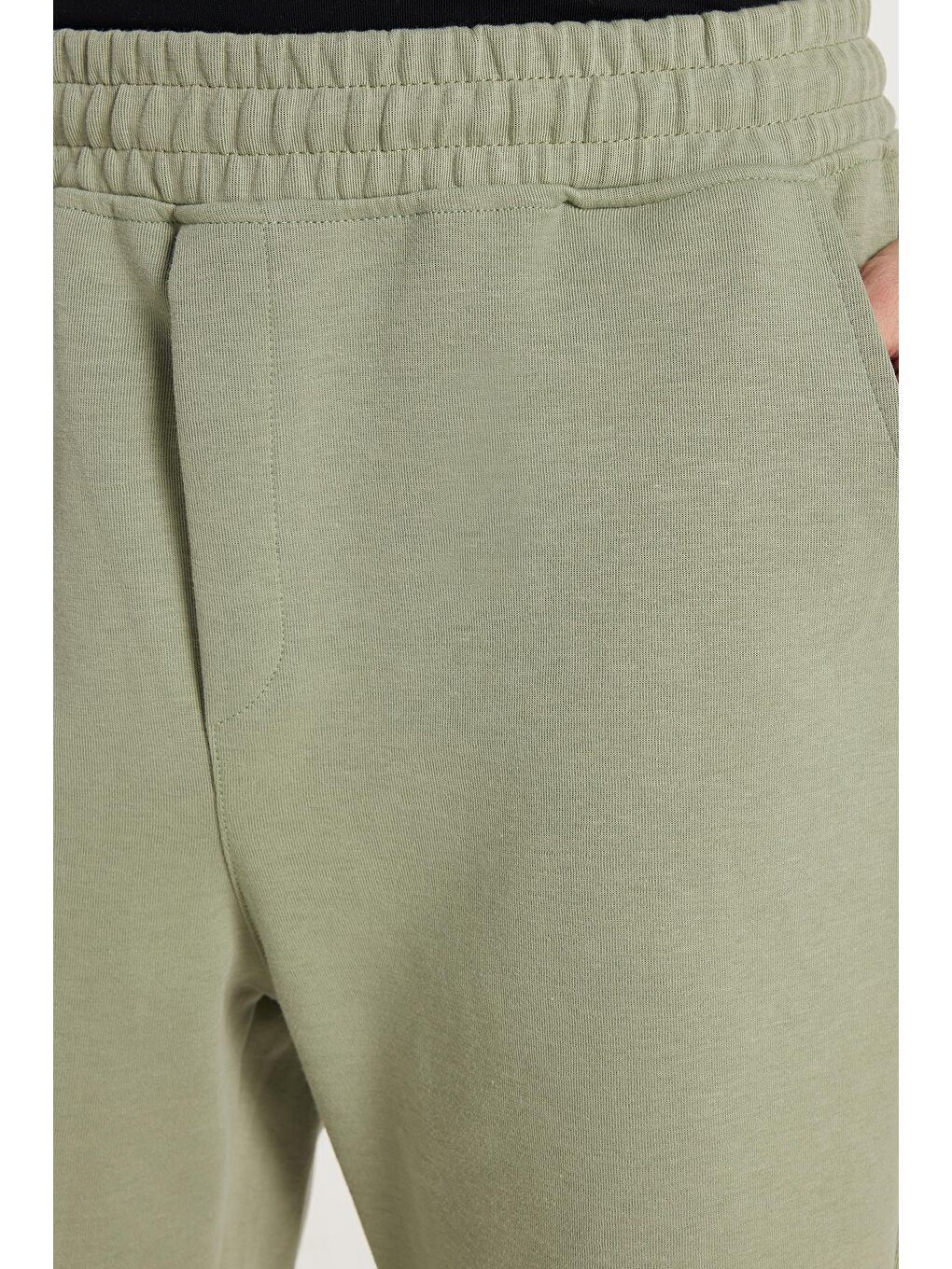 Erkek Regular Fit Klasik Kesim 3 Cepli Beli Lastikli Haki Şort-2