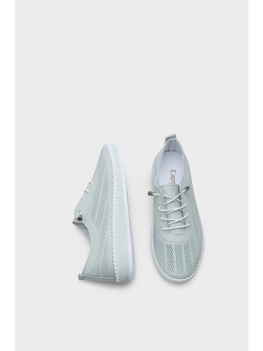 Turkuaz Torrie Hakiki Deri Soft Konfor Tabanlı Kadın Sneaker-5