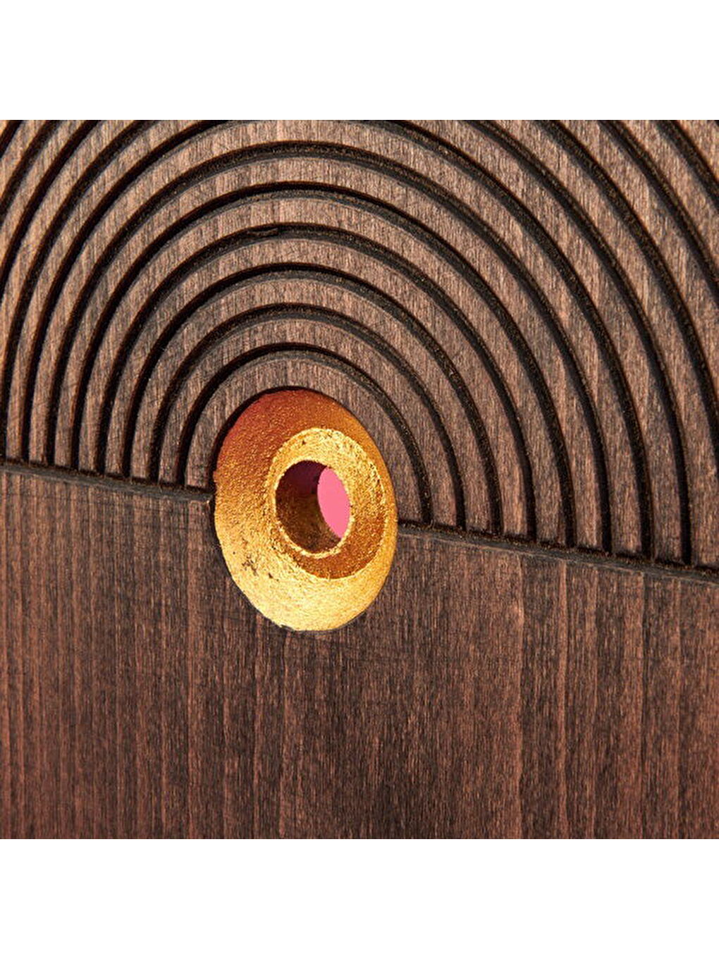 Deco Masif Ahşap Etnik Dekor - Kahverengi - 40 cm-1