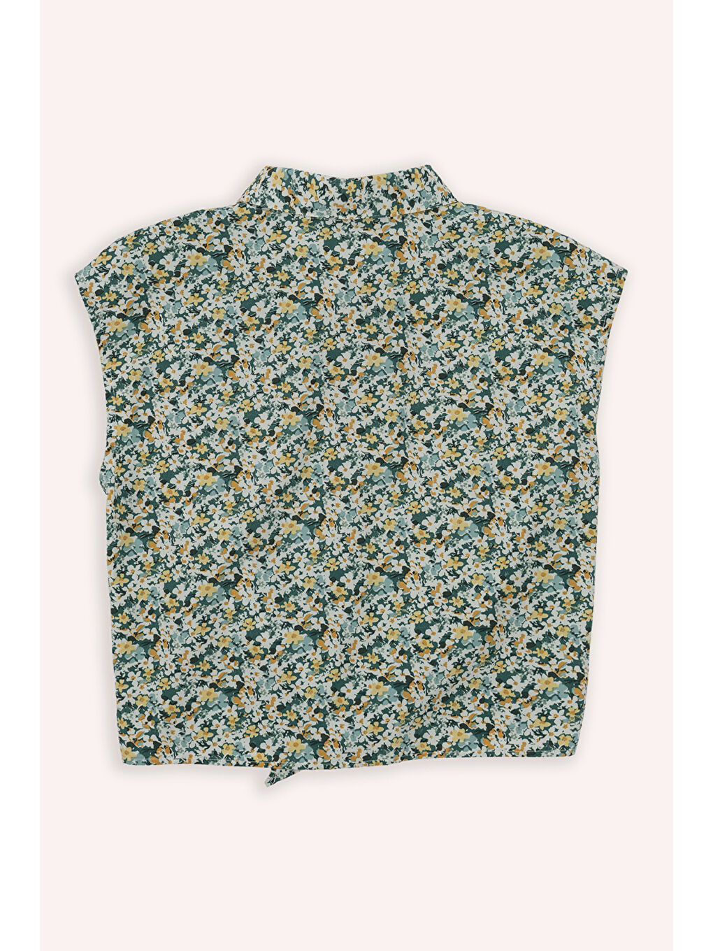 Kız Çocuk Desenli Gömlek Yeşil-2
