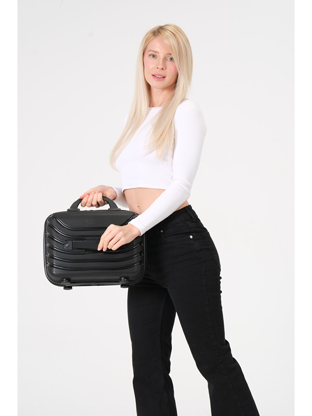 Siyah PP Makyaj Çantası-5