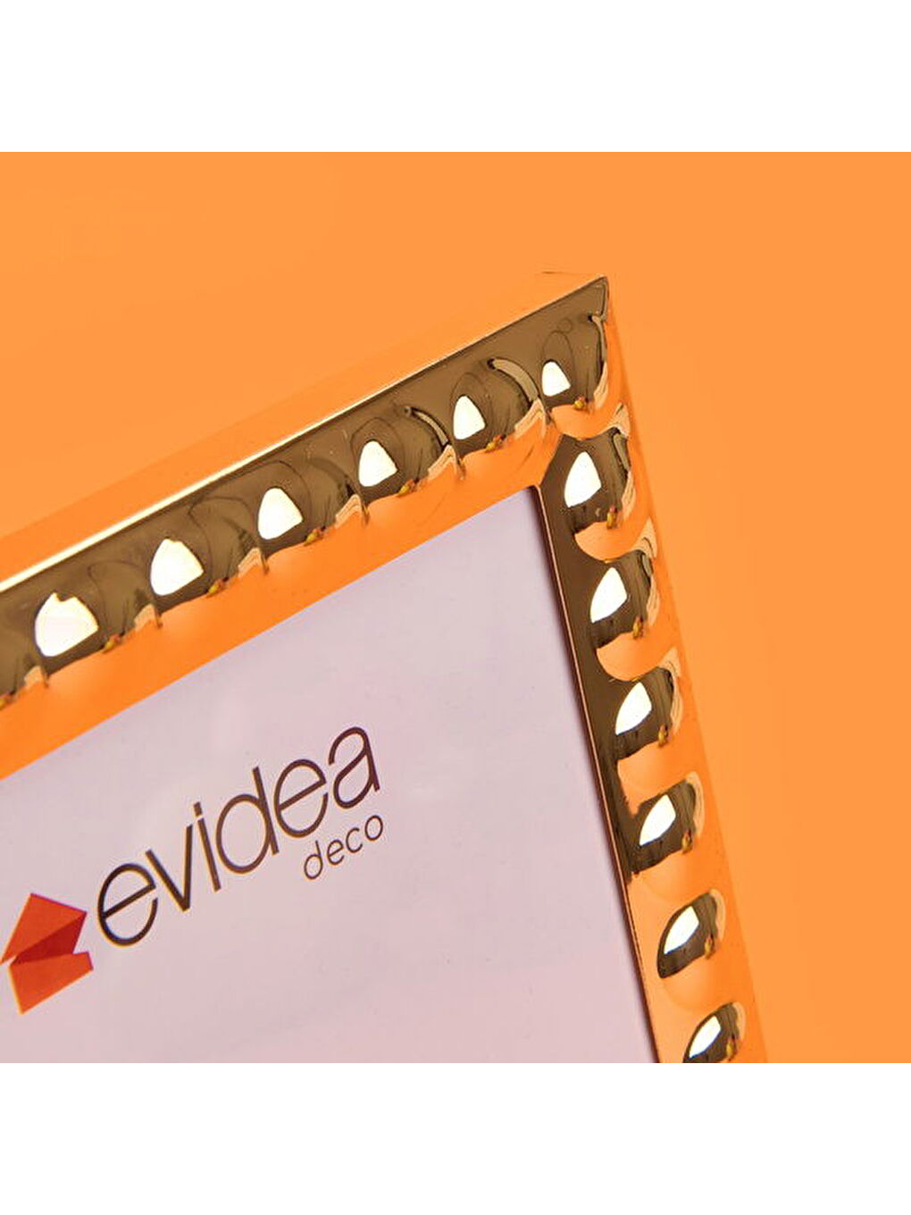 Sarı Deco Murcia Metal Fotoğraf Çerçevesi - Gold - 13x18 cm-1