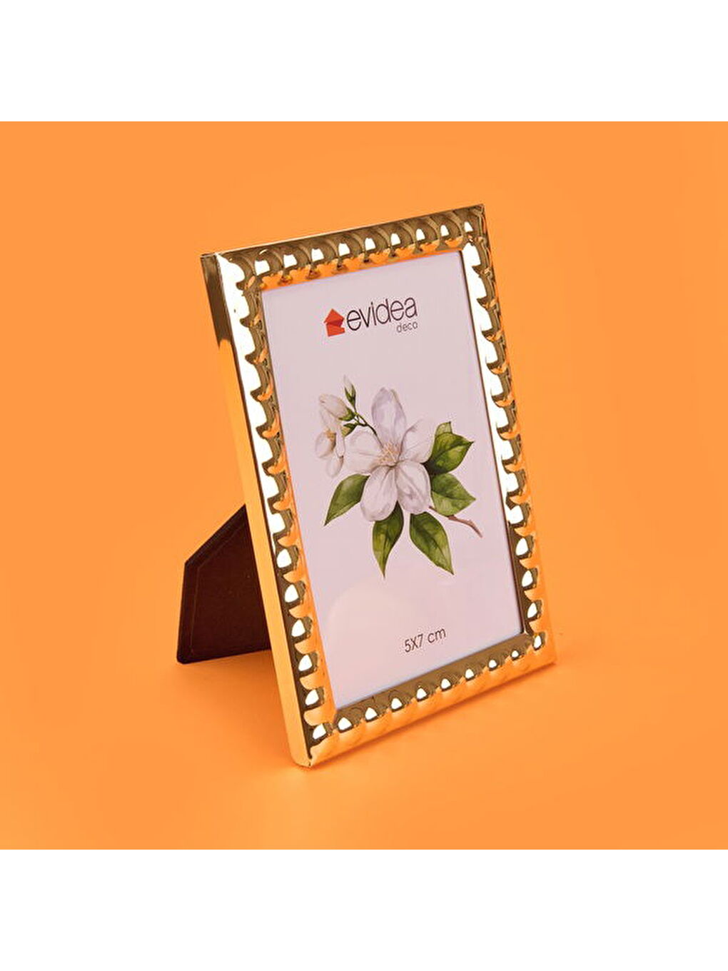 Sarı Deco Murcia Metal Fotoğraf Çerçevesi - Gold - 13x18 cm-2