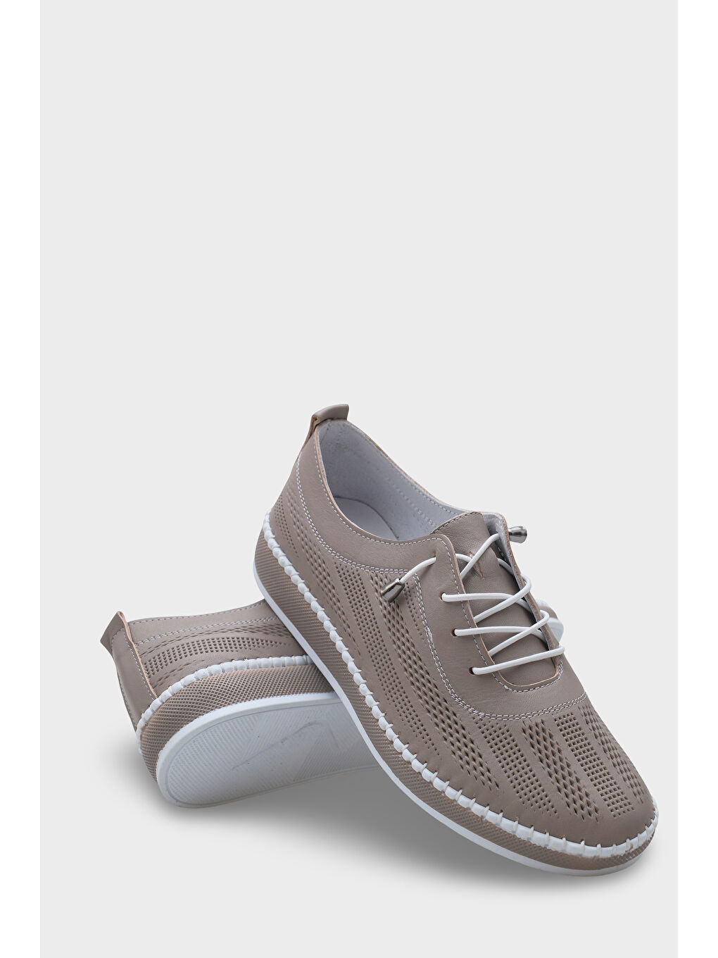 Kahverengi Torrie Hakiki Deri Soft Konfor Tabanlı Kadın Sneaker-3