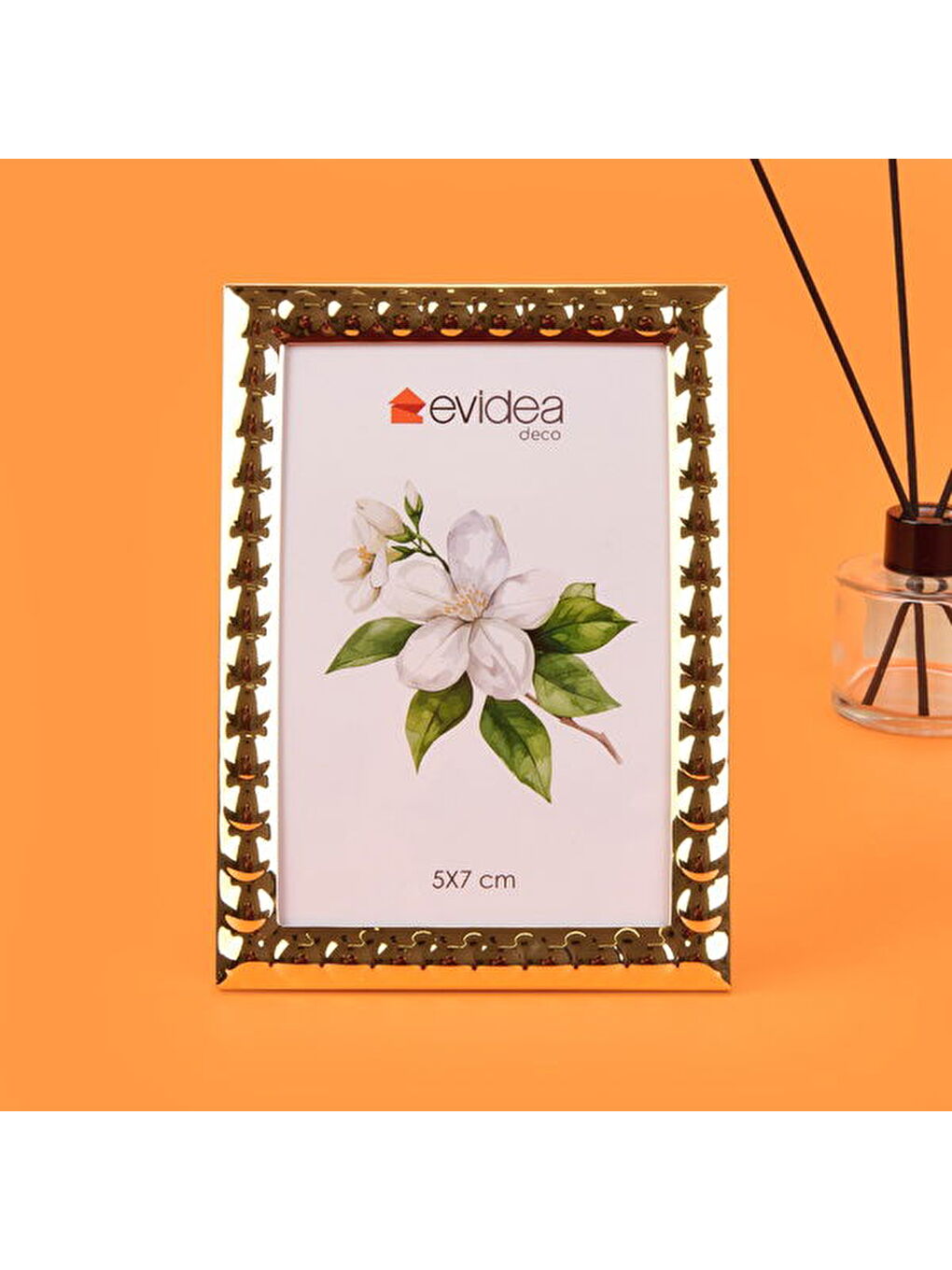 Sarı Deco Murcia Metal Fotoğraf Çerçevesi - Gold - 13x18 cm-3