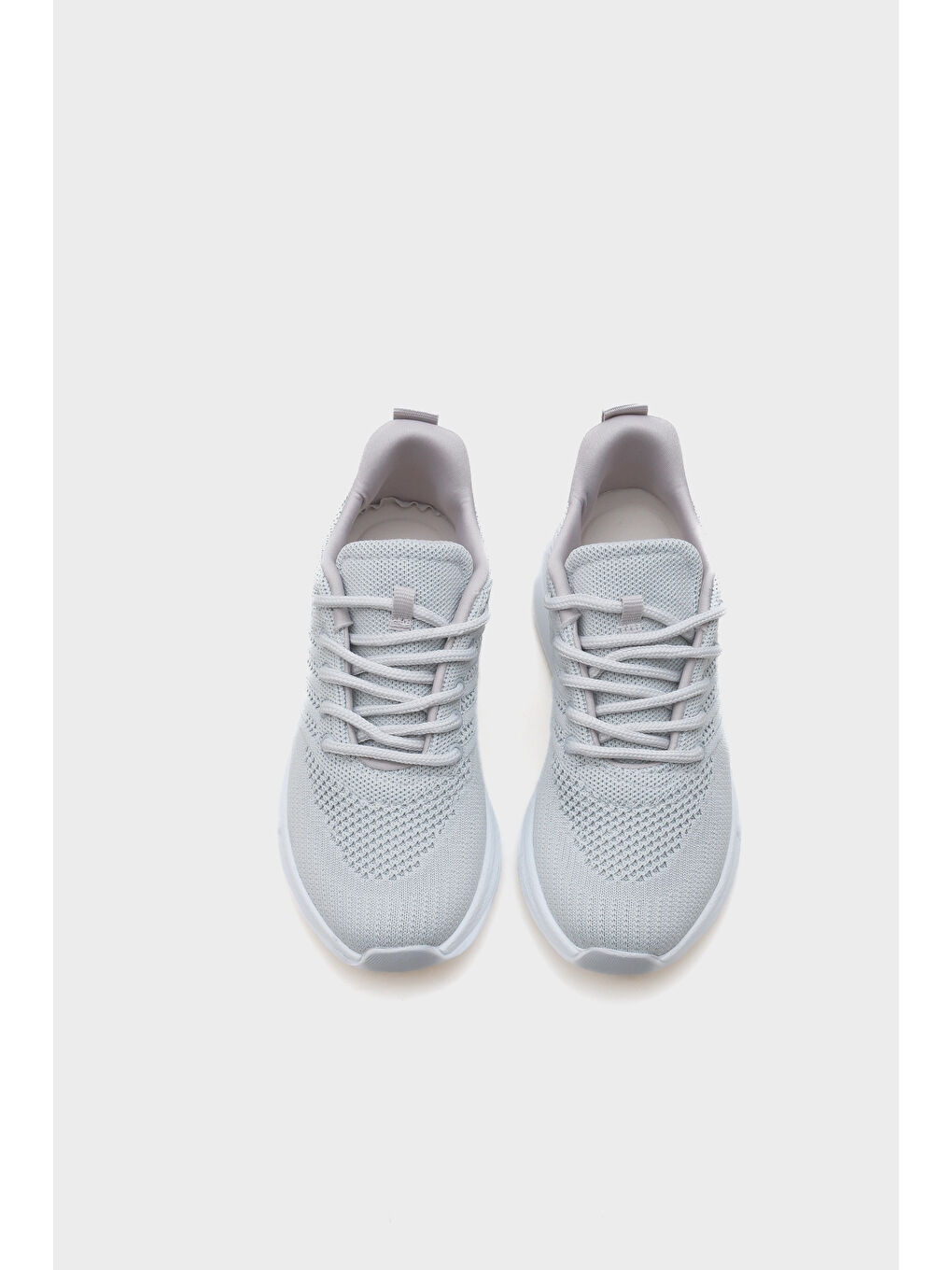 Gri Aleta Bağcıklı Günlük Spor Kadın Sneaker-5