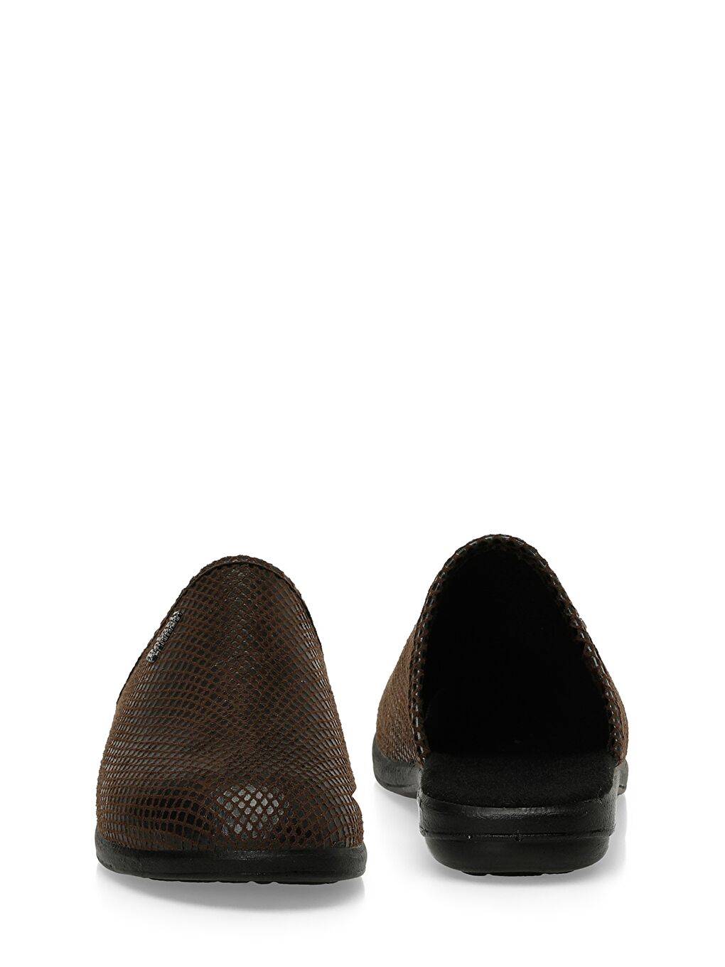 609014.Z5PR Kahverengi Kadın Ev Terliği-4