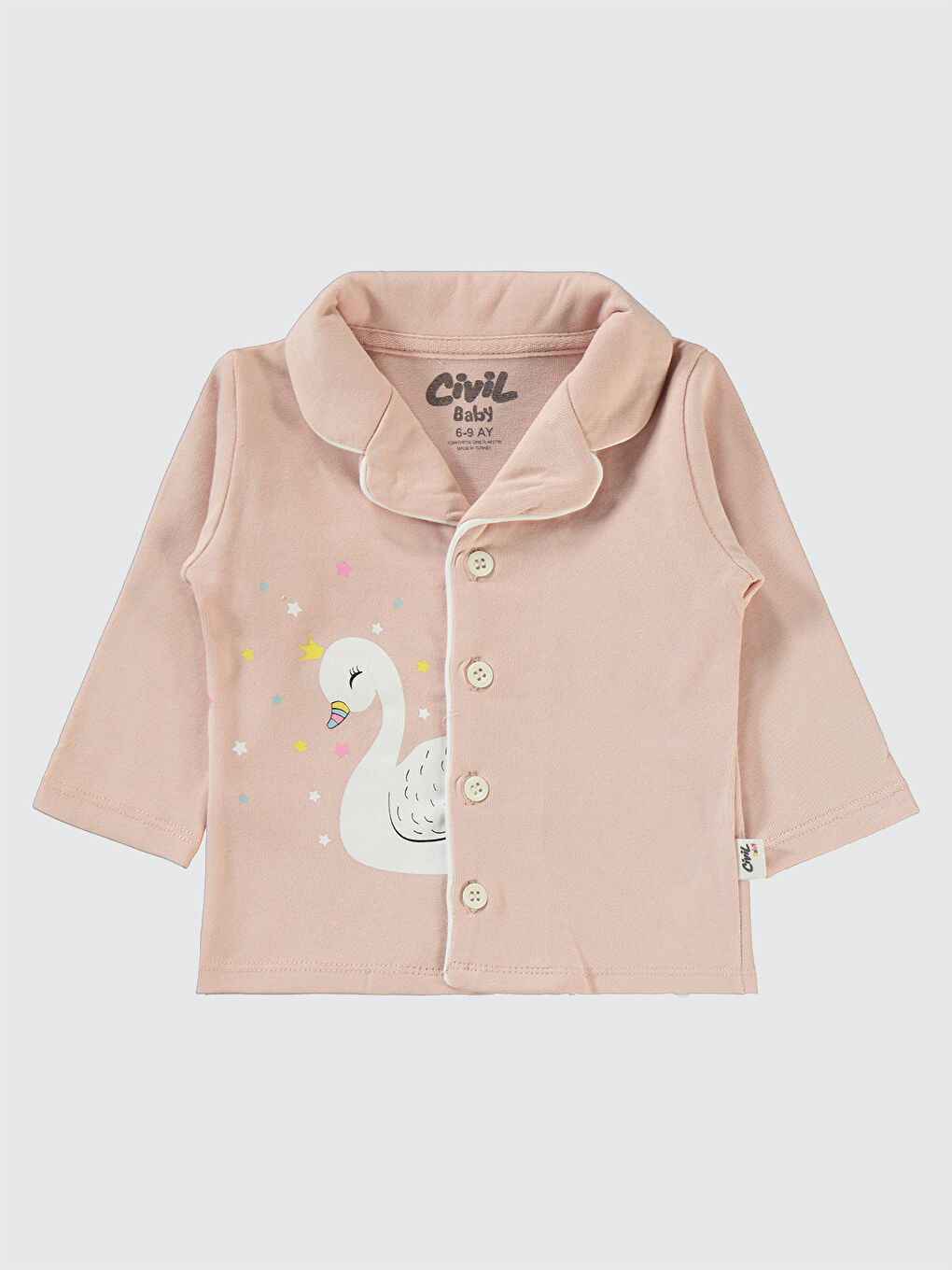 Civil Pembe Baby Kız Bebek Pijama Takımı 6-18 Ay Pudra - 2