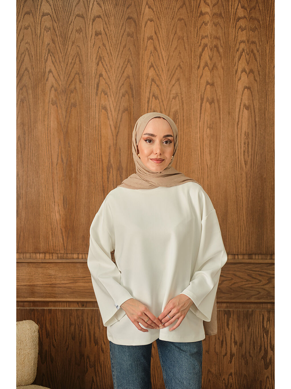 Kadın Salaş Düz Body Beyaz-1