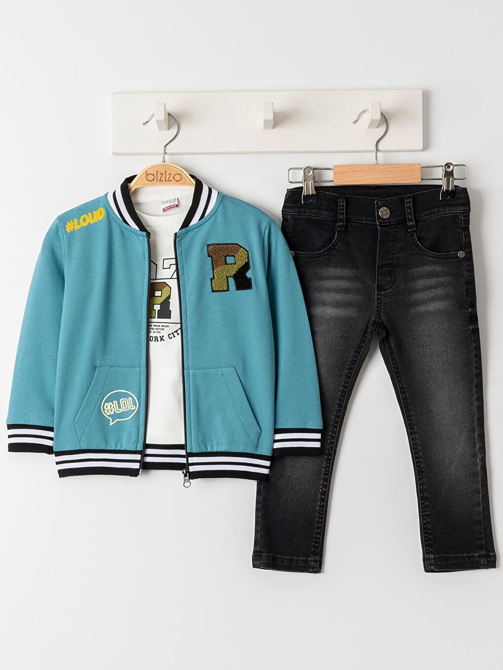 Erkek Bebek 3'lü Takım 9-24 Ay Mavi