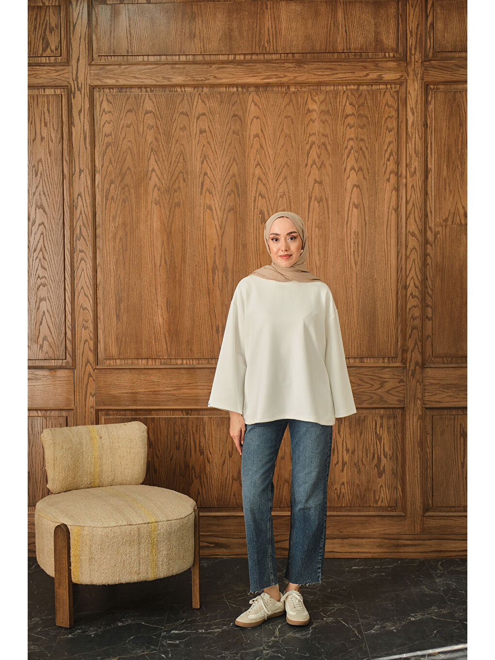 Kadın Salaş Düz Body Beyaz-4