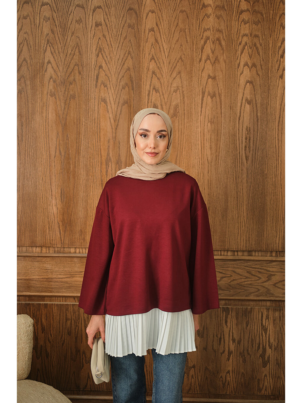 Kadın Salaş Düz Body Bordo-2