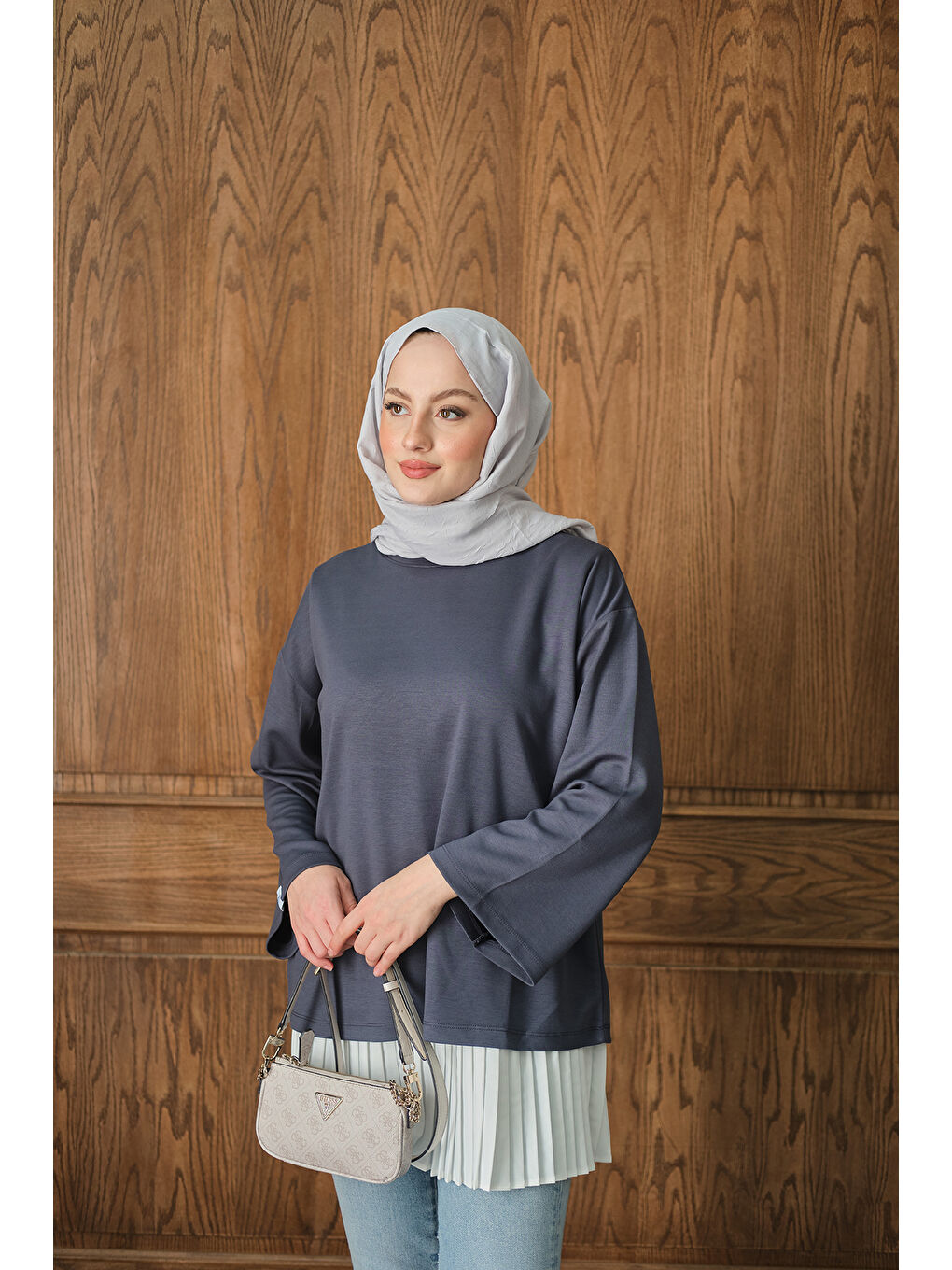 Kadın Salaş Düz Body Antrasit-3