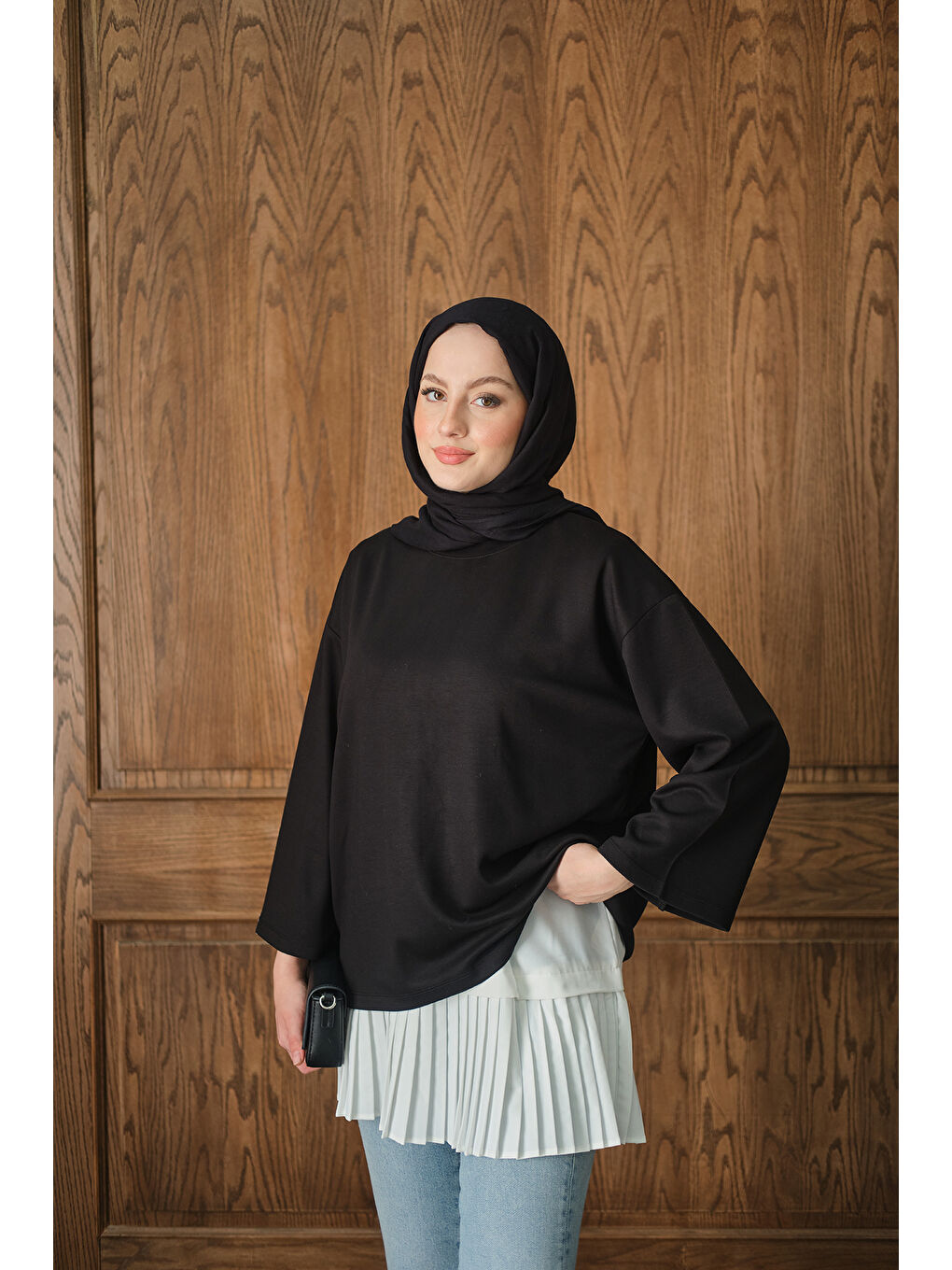 Kadın Salaş Düz Body Siyah-1