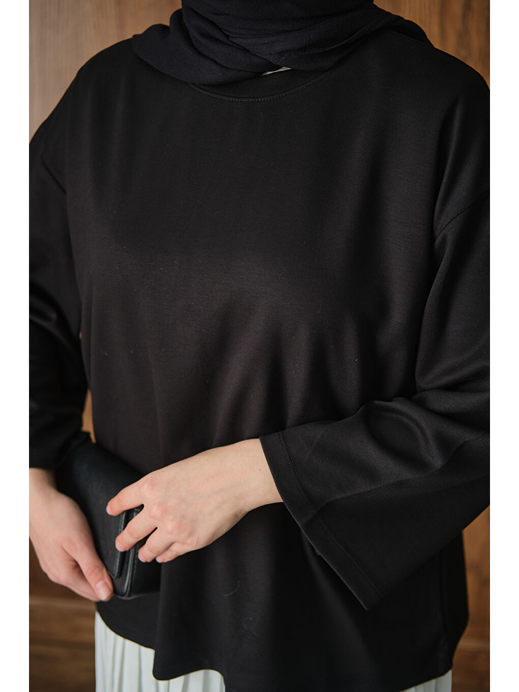 Kadın Salaş Düz Body Siyah-3