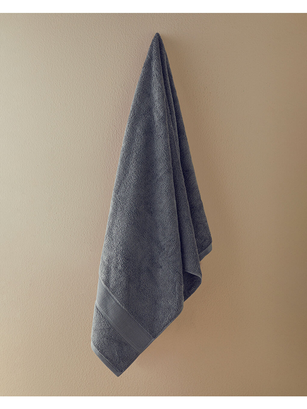 Poffy Soft-Premium Pamuklu Banyo Havlusu Koyu Gri-1