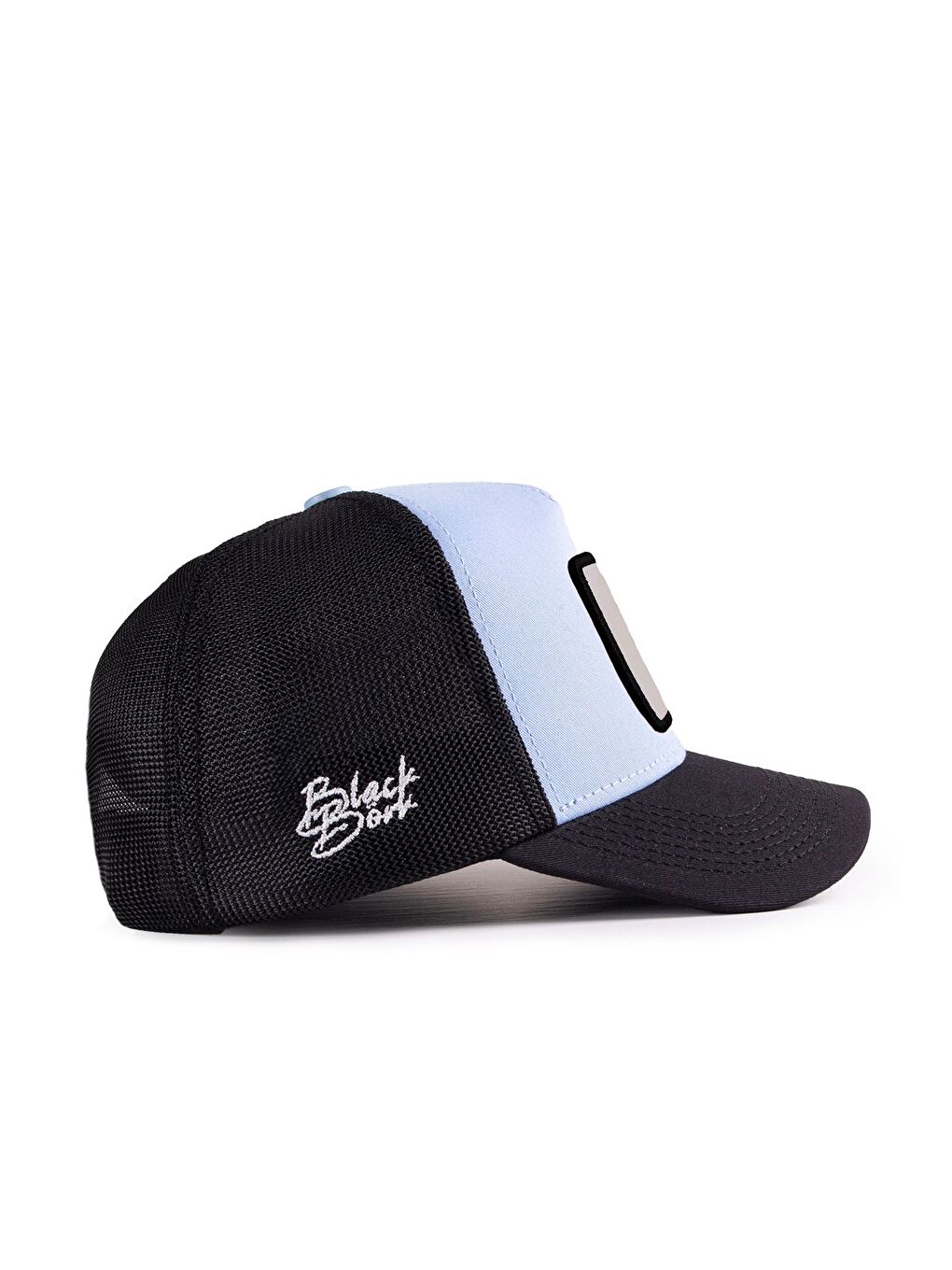 Sörf Logolu Siyah-Buz Mavi Trucker Şapka-1