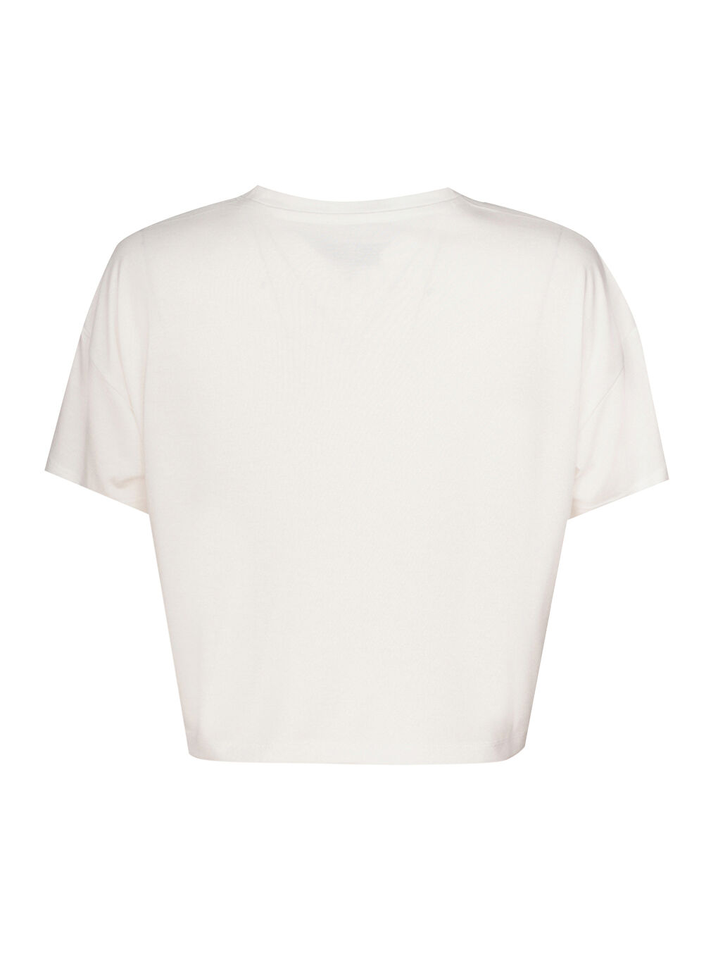 Sahara Kadın Ekru Yuvarlak Yaka Tişört-2