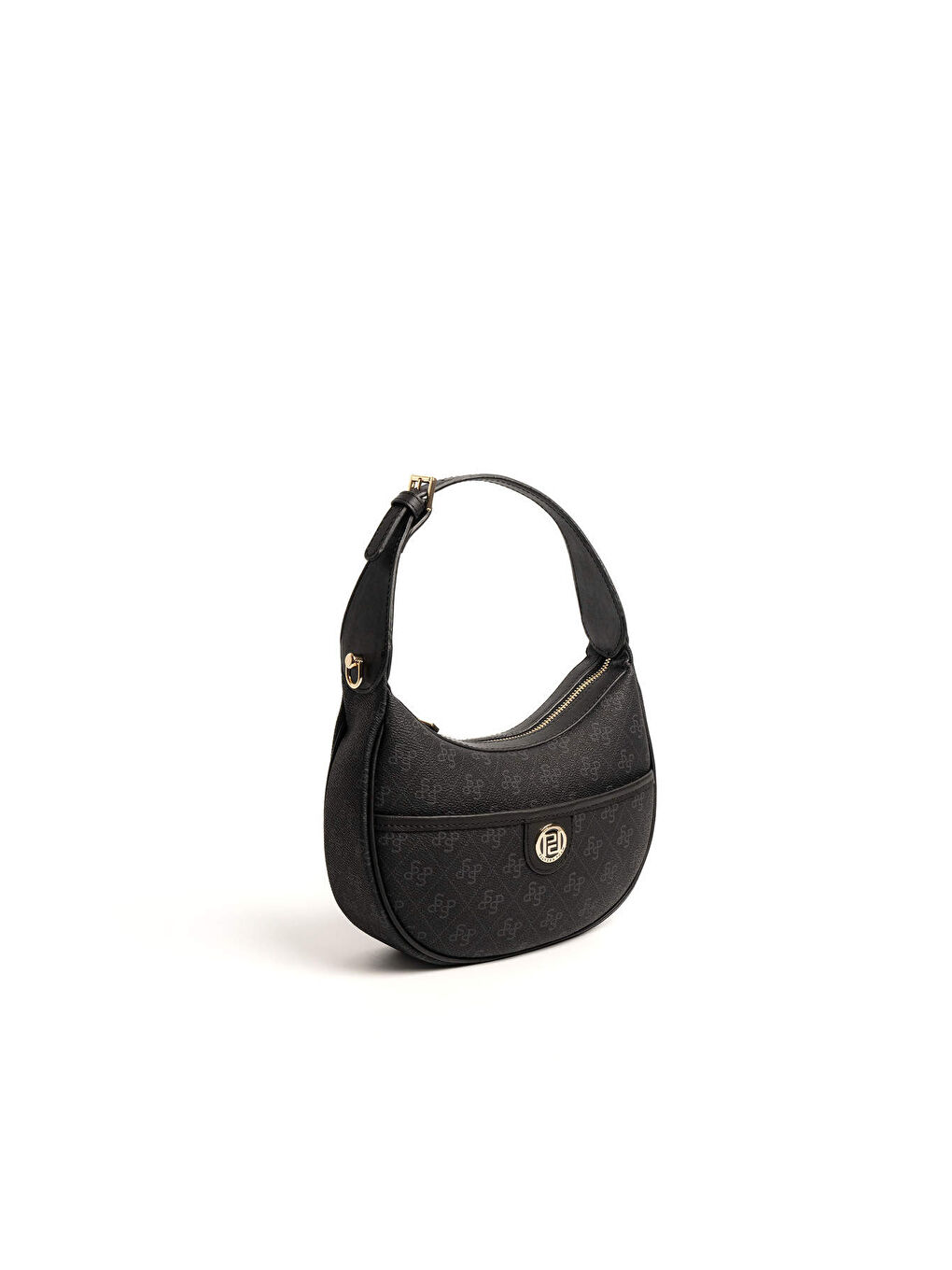 Siyah Kadın Omuz Çantası 1194-46978 SILVER POLO BAYAN ÇANTASI M178 SİYAH-MAT SİYAH-2