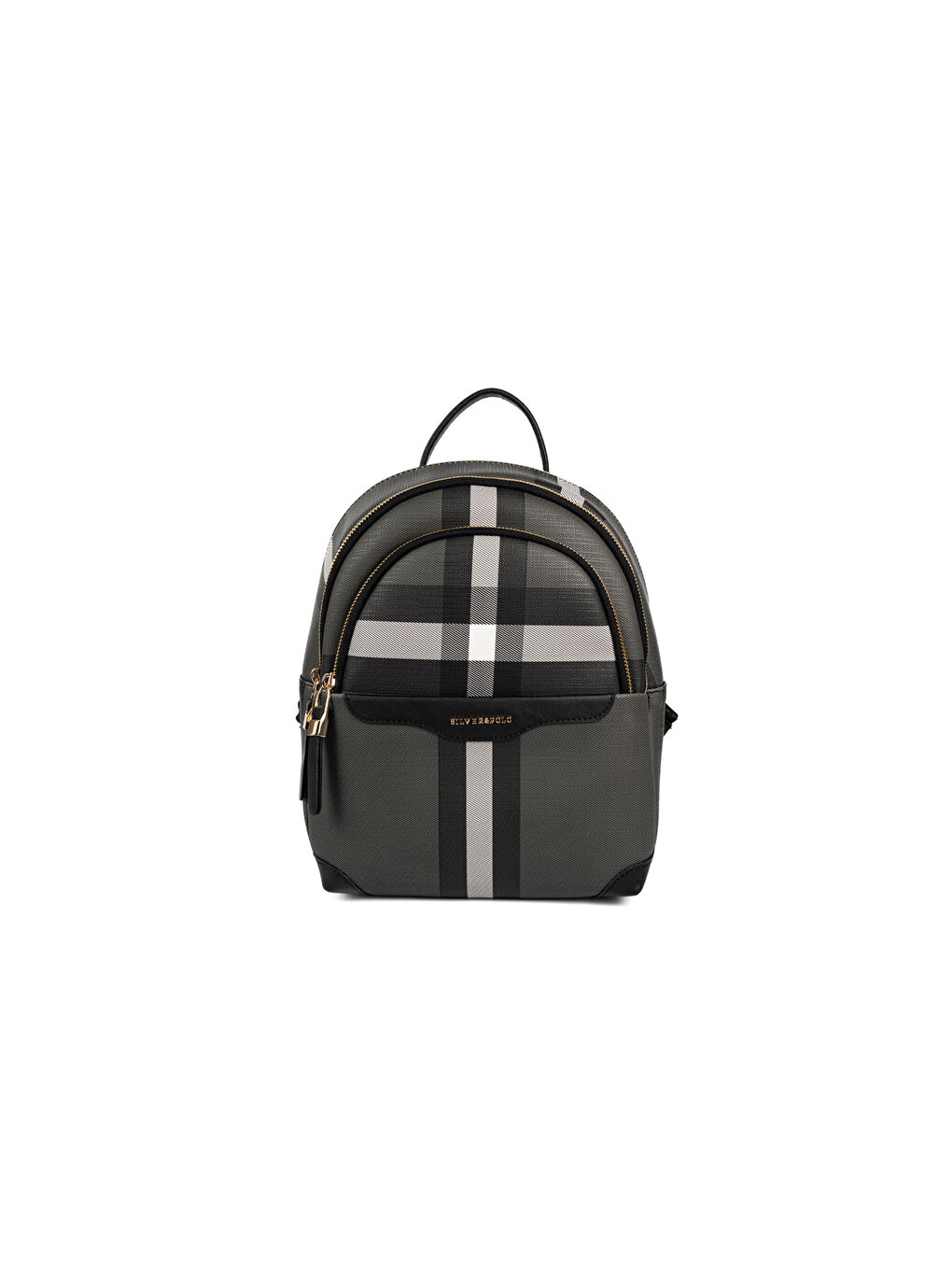 Siyah Kadın 1265-48630 SILVER POLO SIRT ÇANTASI MK129 SİYAH-MAT SİYAH