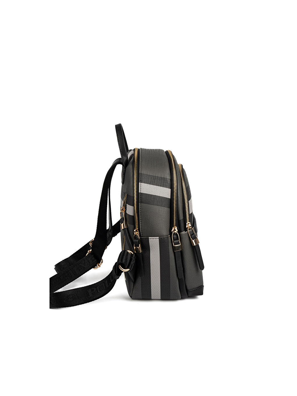 Siyah Kadın 1265-48630 SILVER POLO SIRT ÇANTASI MK129 SİYAH-MAT SİYAH-2