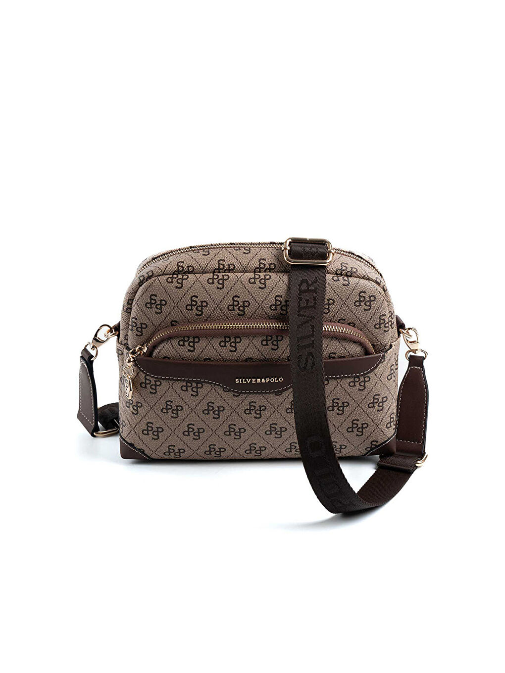 Bej Kadın Çapraz Çanta 1201-47992 SILVER POLO ÇAPRAZ BAYAN ÇANTASI M178 KOYU BEJ-MAT KAHVE-4