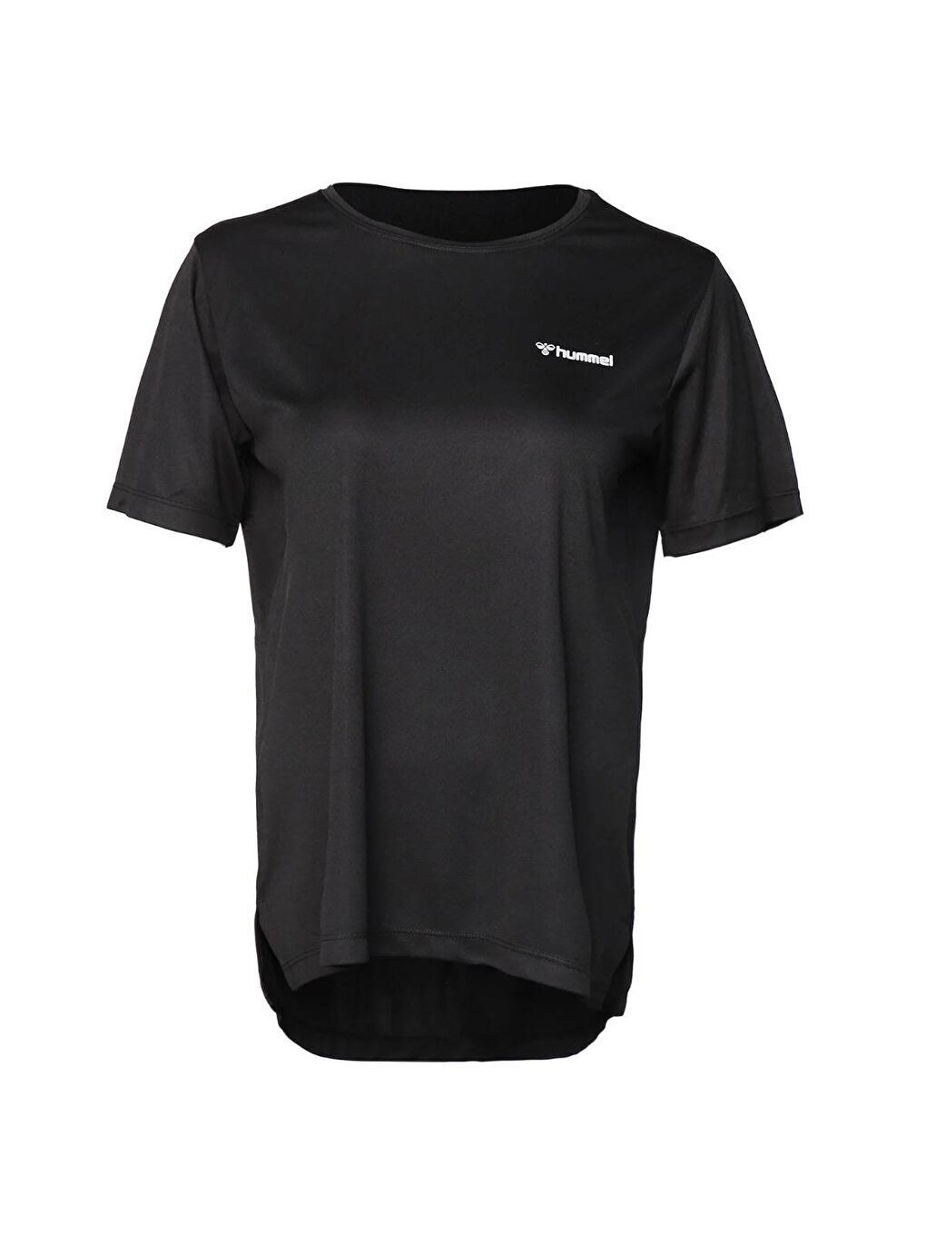 Mallow Kadın Siyah Bisiklet Yaka Tişört-1