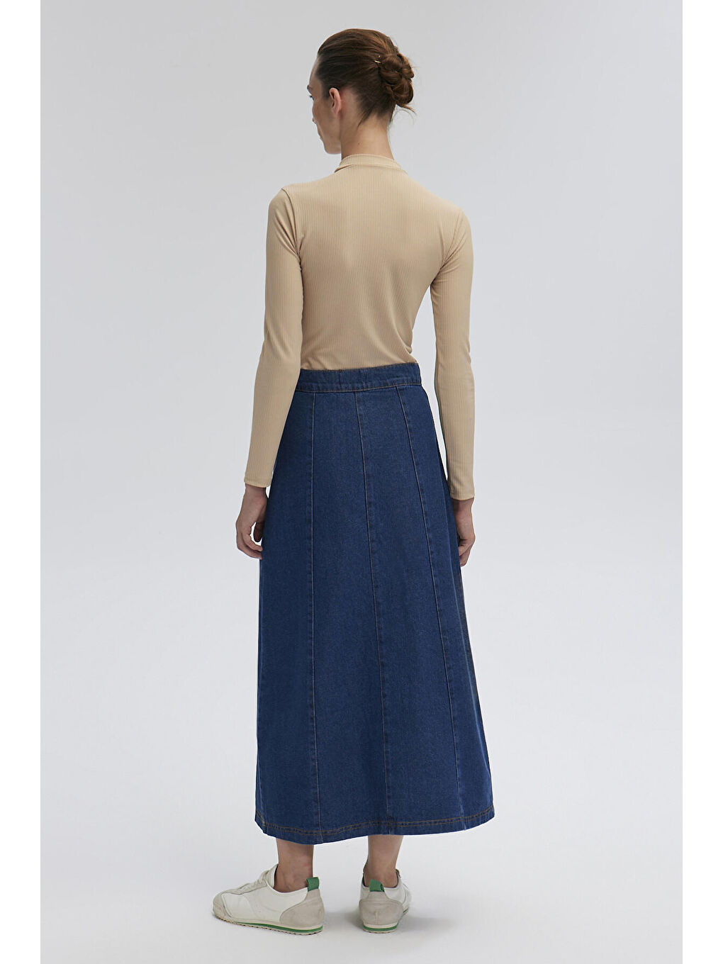 Bej DİK YAKA FİTİLLİ BODY-3