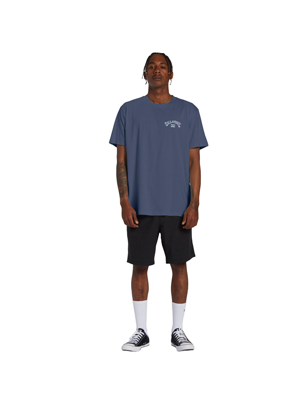 Arch Fill Tees Erkek Mavi Tişört-3