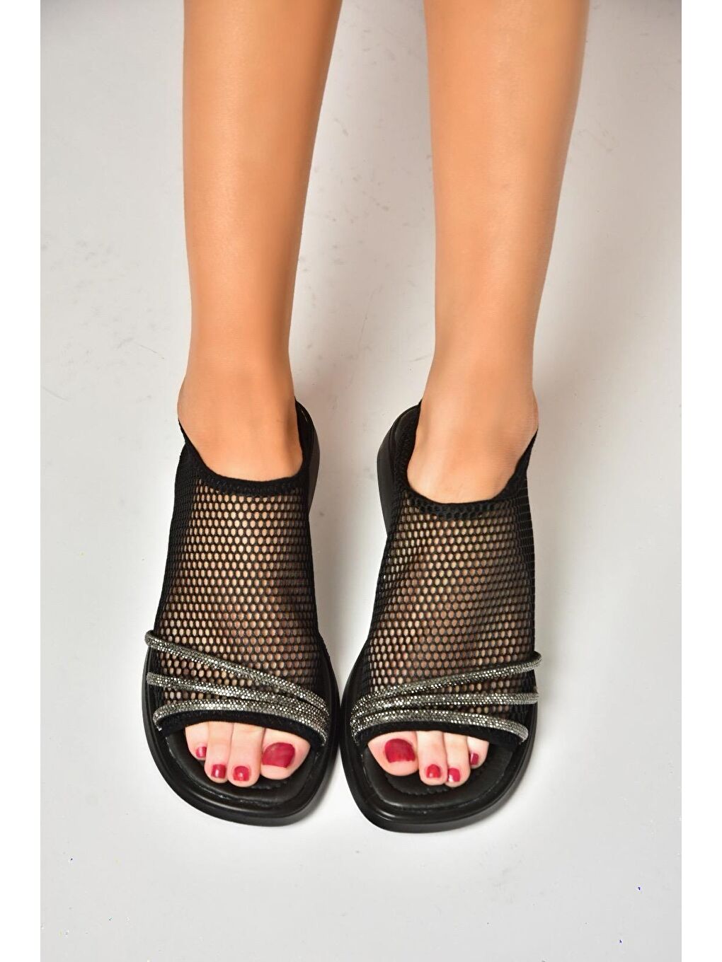 S4769004 Siyah Kadın Sandalet-1