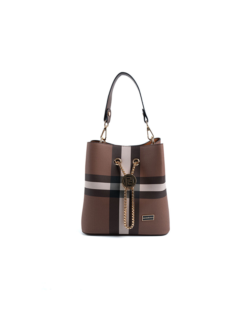 Kahverengi Kadın Çapraz Çanta 967-48161SILVER POLO ÇAPRAZ BAYAN ÇANTASI MK85 KOYU KAHVE-MAT KAHVE