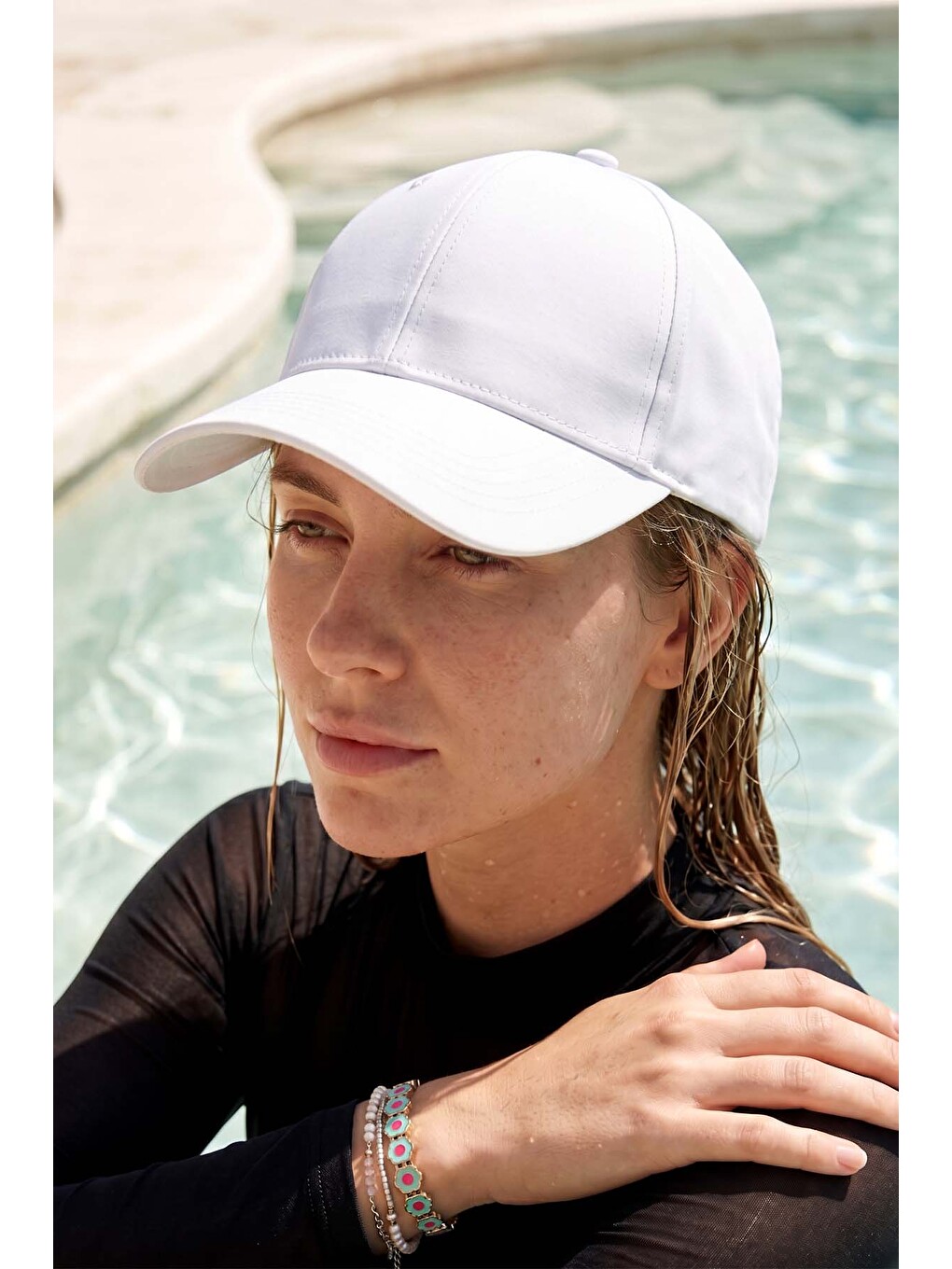 Unisex Basic Kep Şapka 12-1 Beyaz-1