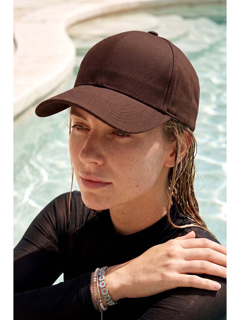 Unisex Basic Kep Şapka 12-1 Kahverengi-2