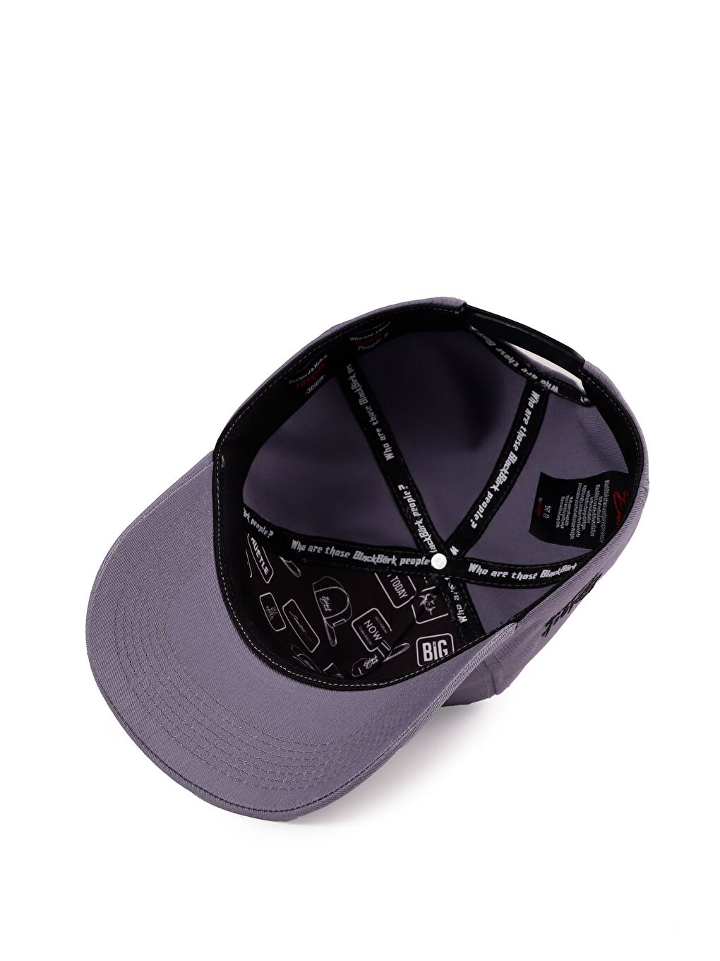 Vintage Logolu Gri Beyzbol Şapka-2