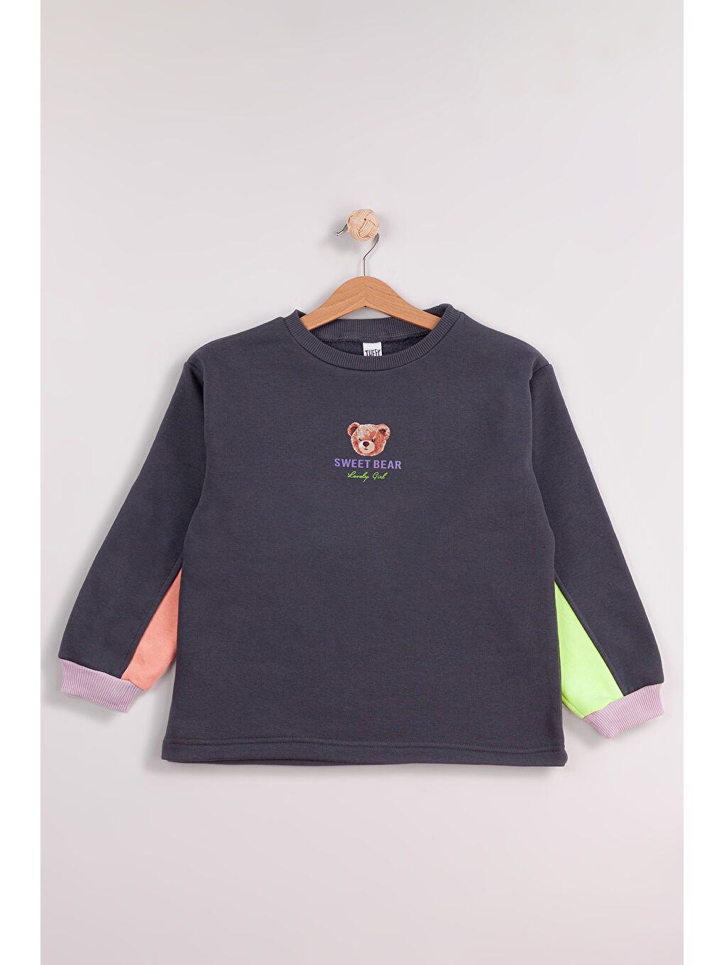 MİSSTUFFY Mavi Kız Çocuk Orta Kalınlıkta Baskılı 2'li Paket Sweatshirt - 2