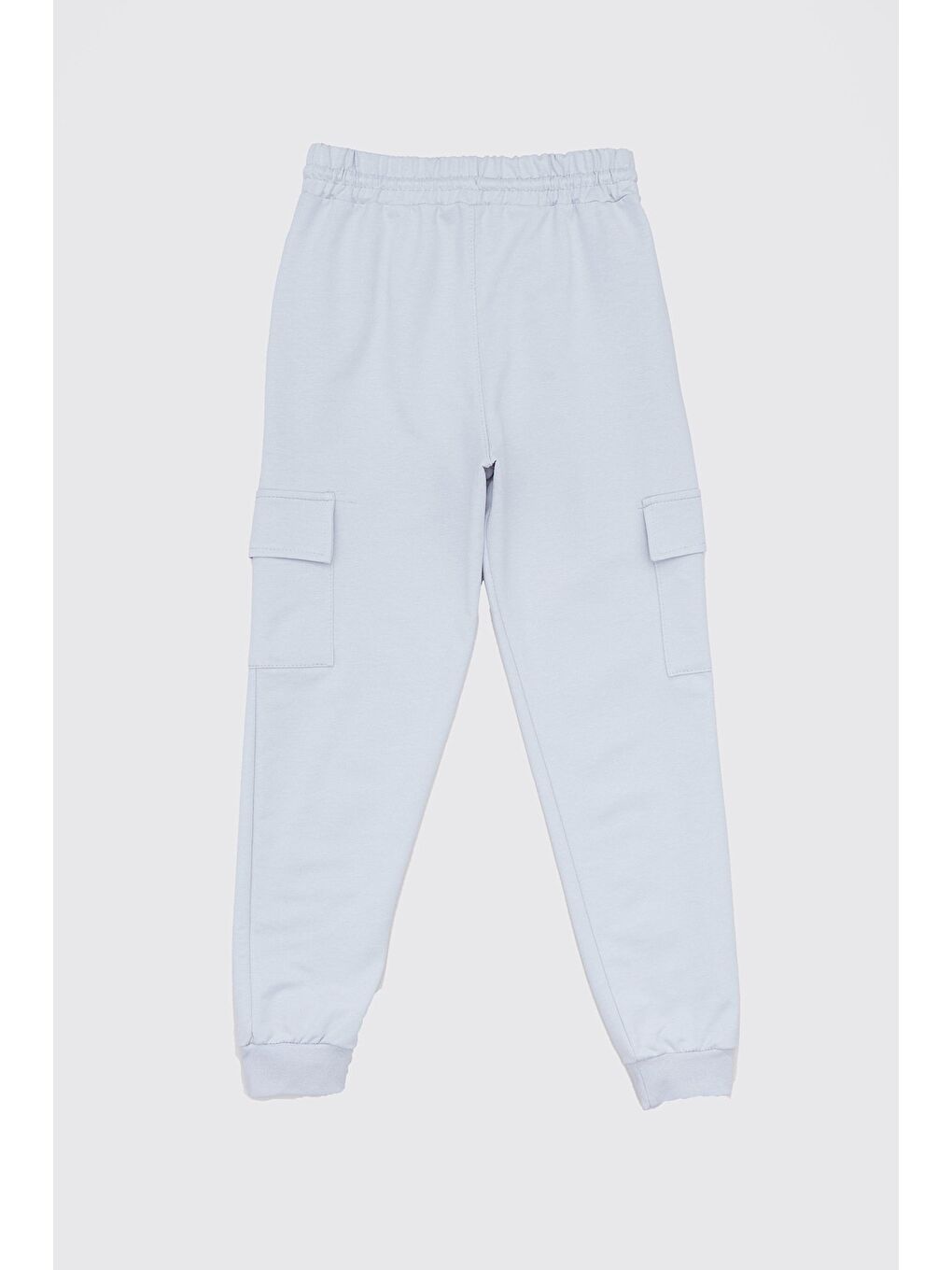 Gri Yazı Baskılı Kargo Cepli Erkek Çocuk Eşofman Altı-1