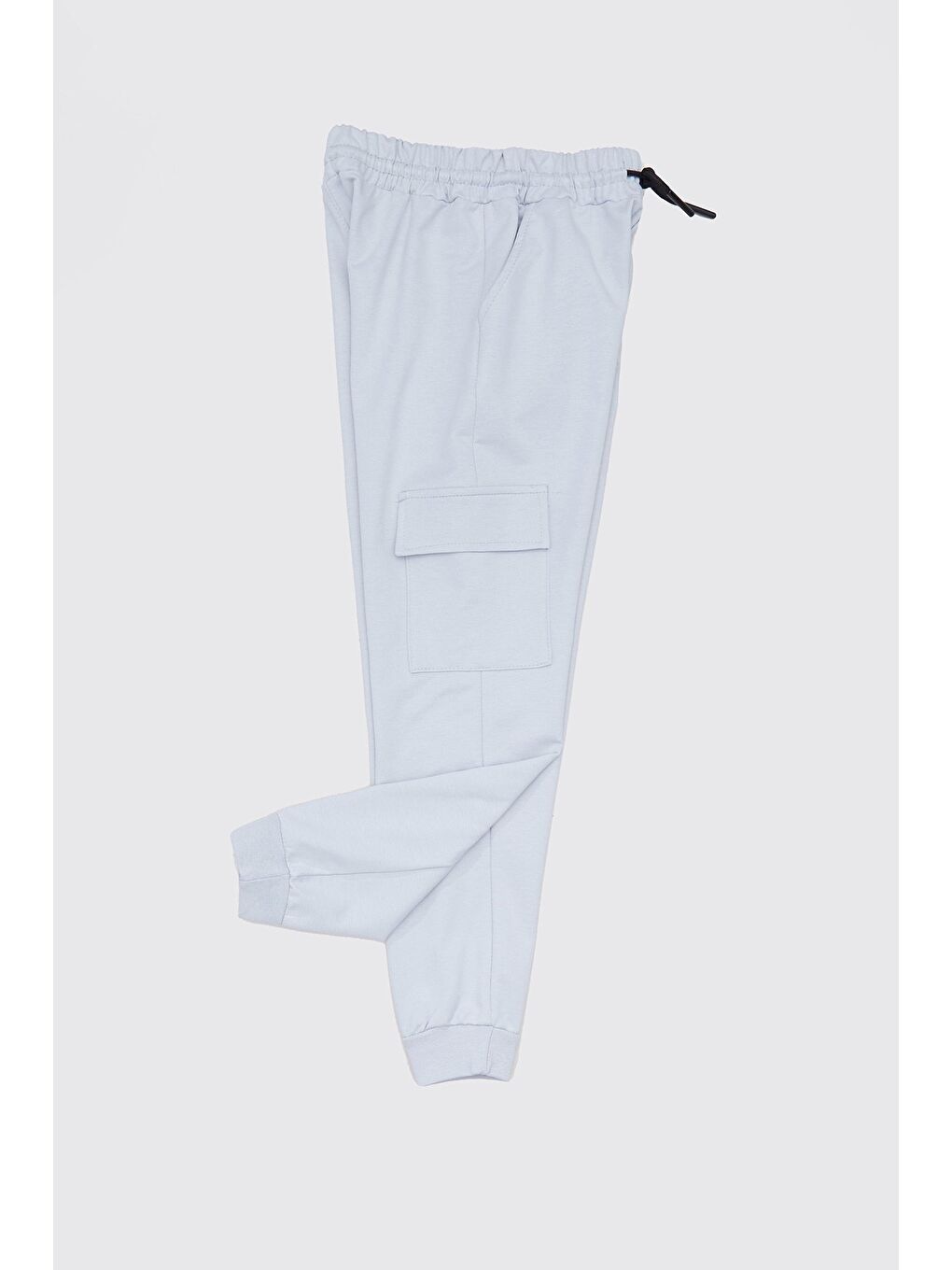 Gri Yazı Baskılı Kargo Cepli Erkek Çocuk Eşofman Altı-2