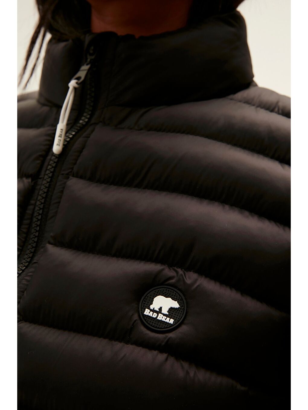 Bad Bear Siyah Turner Vest Siyah Kadın Puffer Yelek - 3